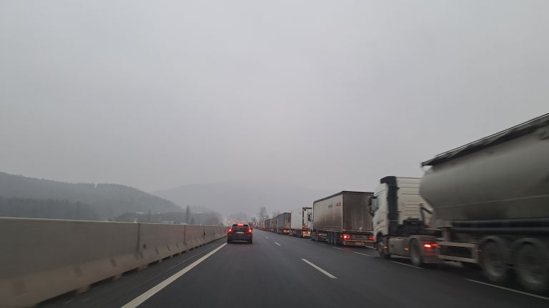 zastoj, avtocesta, gneca