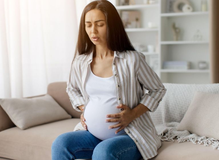 nosečnost, popadki
