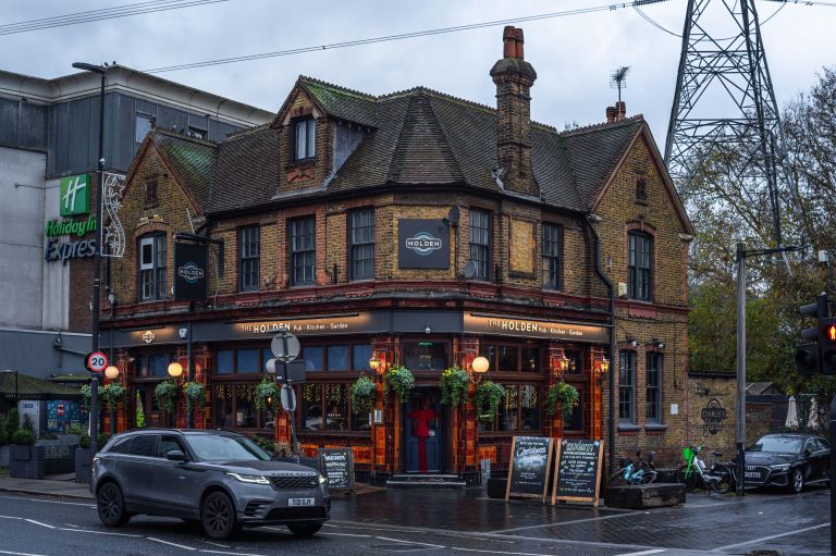 London, pub, promet, avtomobil