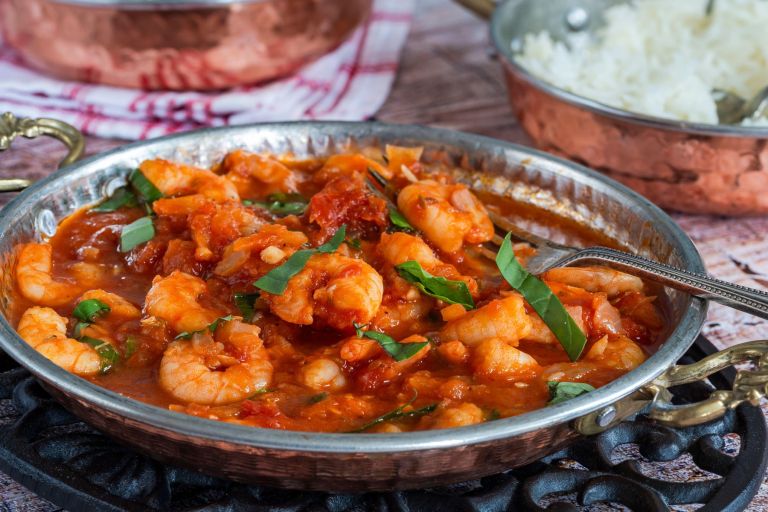 kozice v paradižnikovi omaki