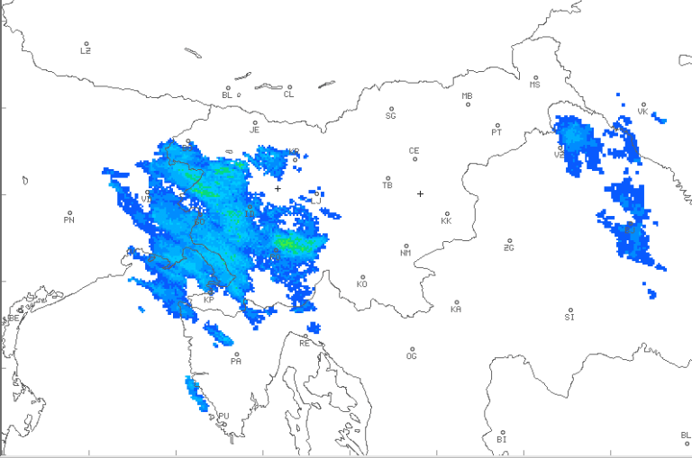 radarska slika padavin