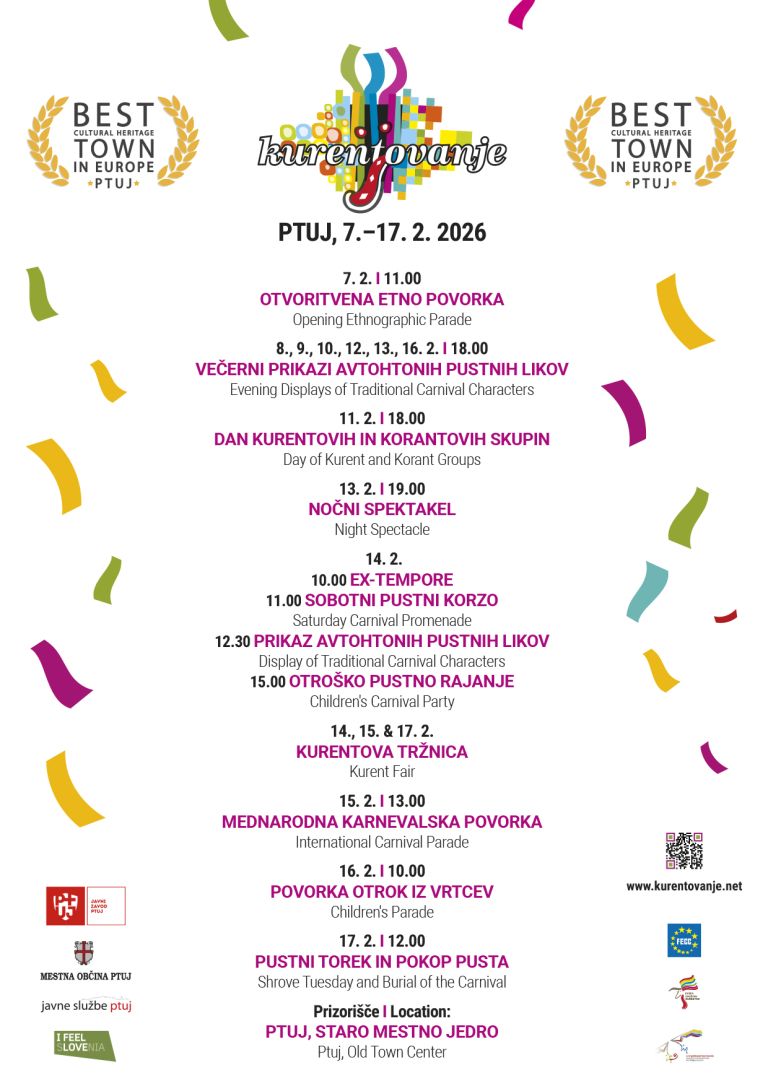 Plakat Kurentovanje A4 2026