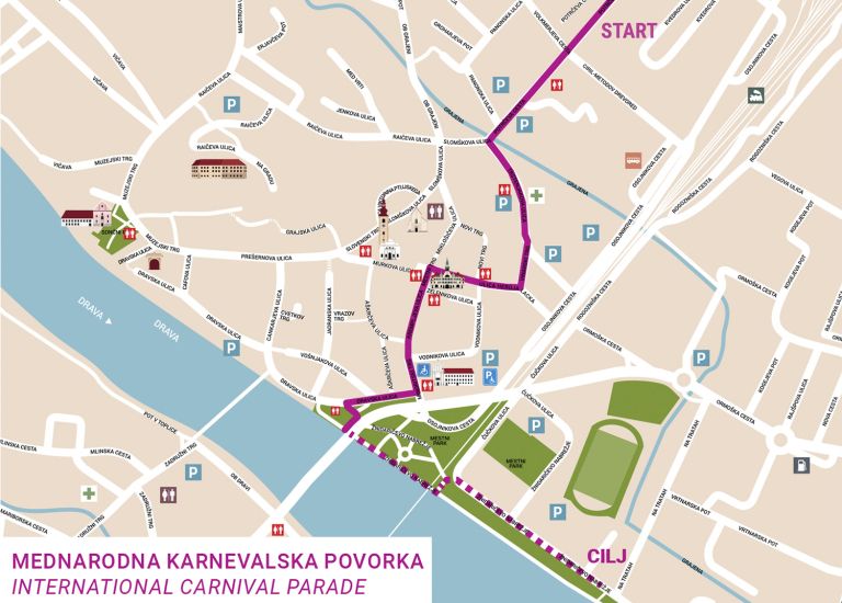 Trasa Mednarodna karnevalska povorka