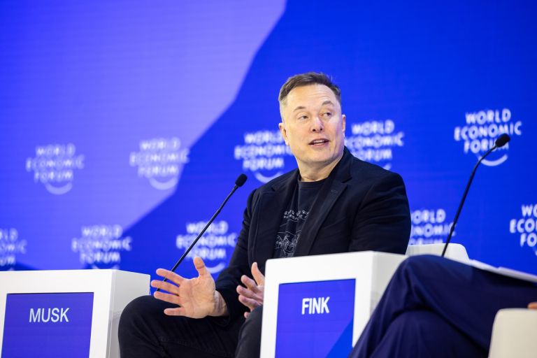 Elon Musk na letnem srečanju Svetovnega gospodarskega foruma 2026.jpg