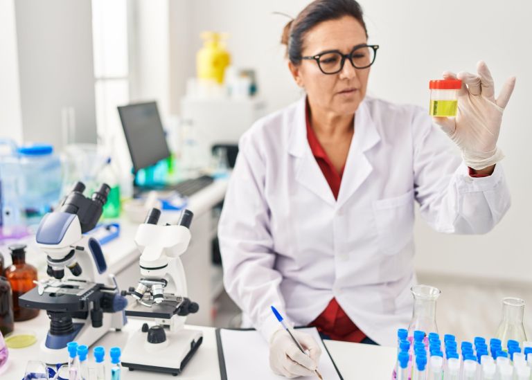 test, vzorec urina, zdravje ledvic