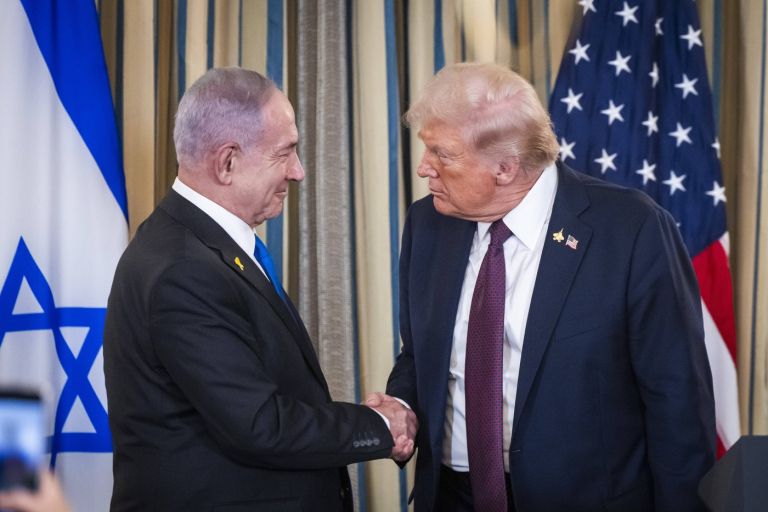 Donald Trump in Benjamina Netanjahu