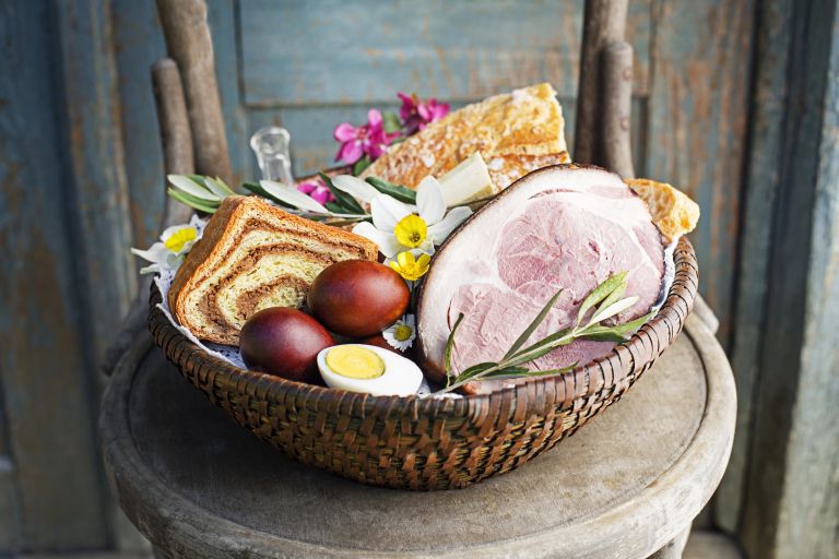 pirhi, šunka, velika noč, potica