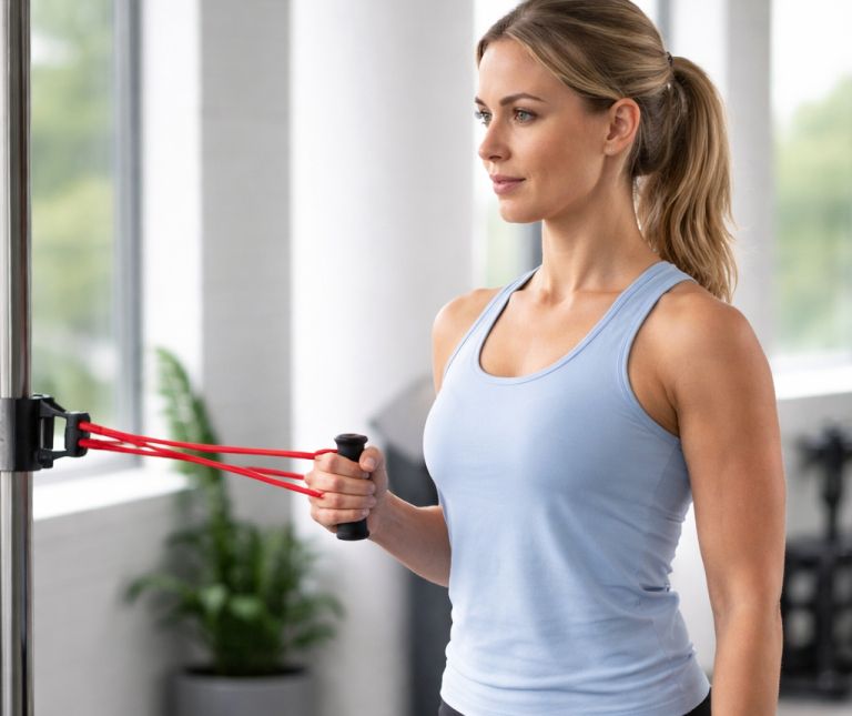 Vaja Zunanja rotacija z elastiko