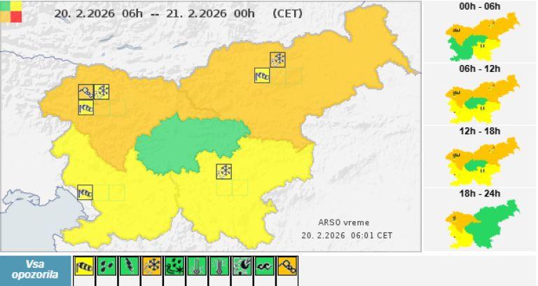 arso, zimske razmere