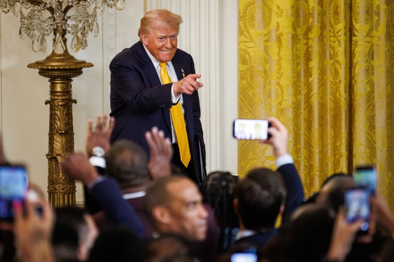 Trump zelo rad "nastopa" pred mediji in razkritje življenja na drugih planetih bi ga nedvomno zapisa