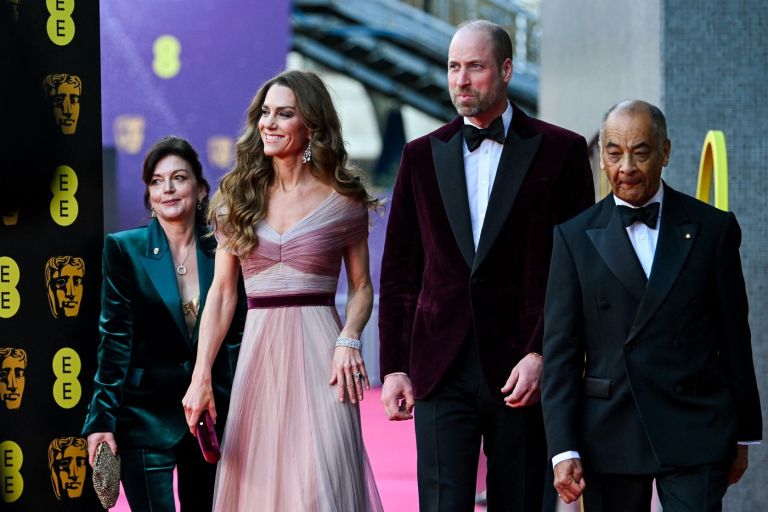 Kate Middleton in princ William, bafta
