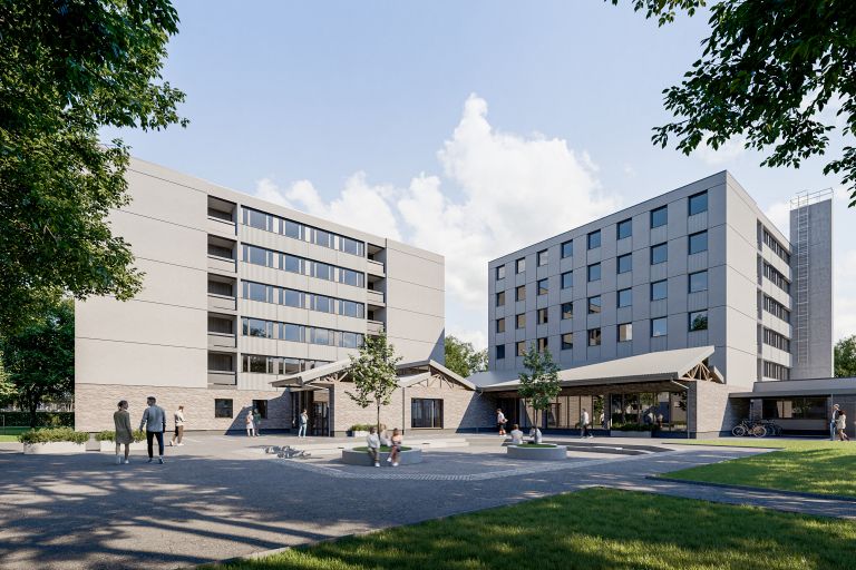 Vizualizacija obnovljenega Dijaškega doma Celje