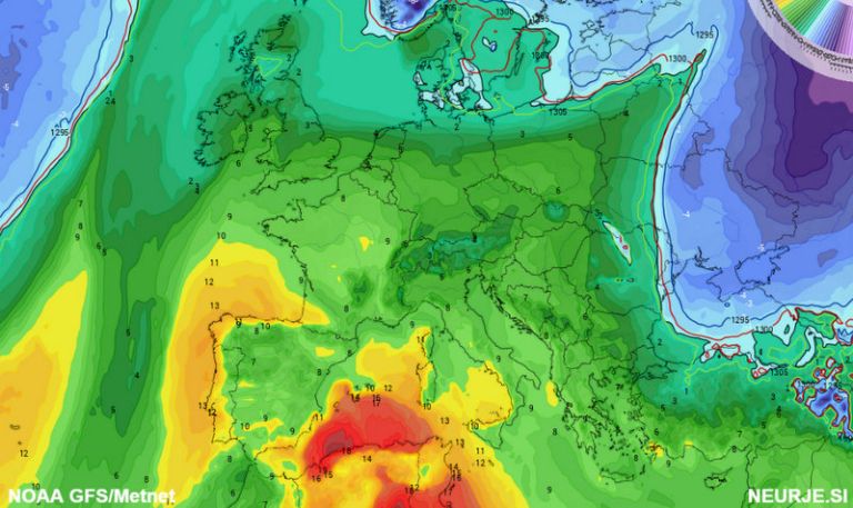 GFS - EVROPA - Neurje