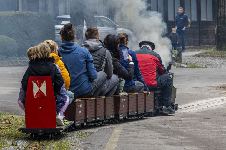 železniški muzej, družinski obisk