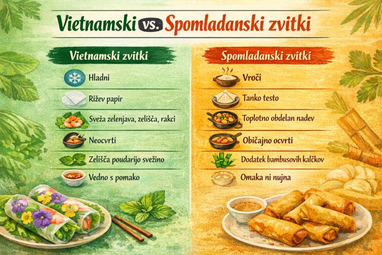 Vietnamski vs. spomladanski zvitki