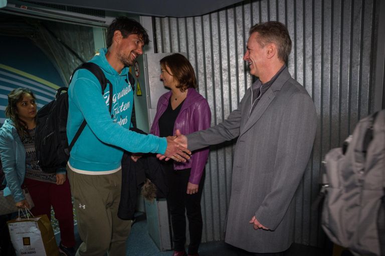 Robert Golob in ministrica Tanja Fajon