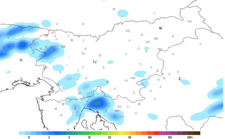 WRF ARW - SLOVENIJA - Neurje