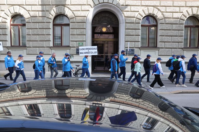 protest, stavka, policija