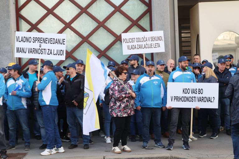 protest, stavka, policija