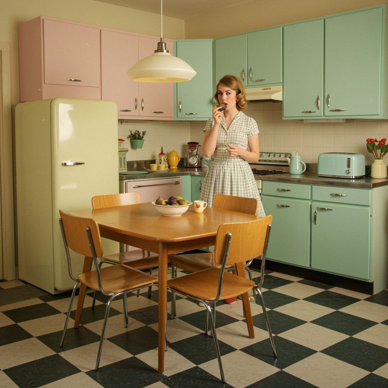 pametni-hladilnik, retro-kuhinja
