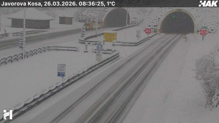 cesta, sneg, hrvaska