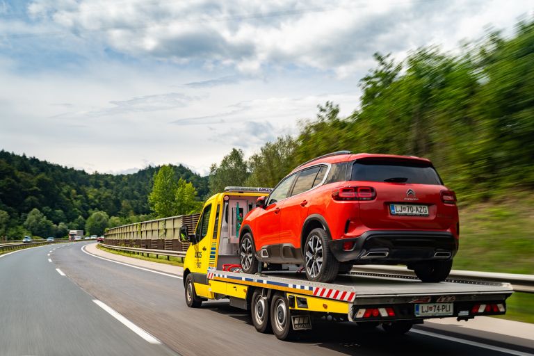 AMZS, pomoč na cesti, odvoz