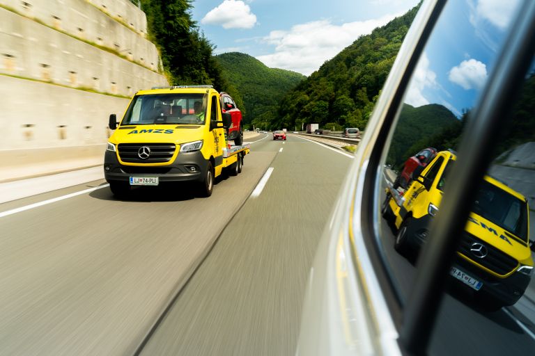 AMZS, pomoč na cesti, odvoz