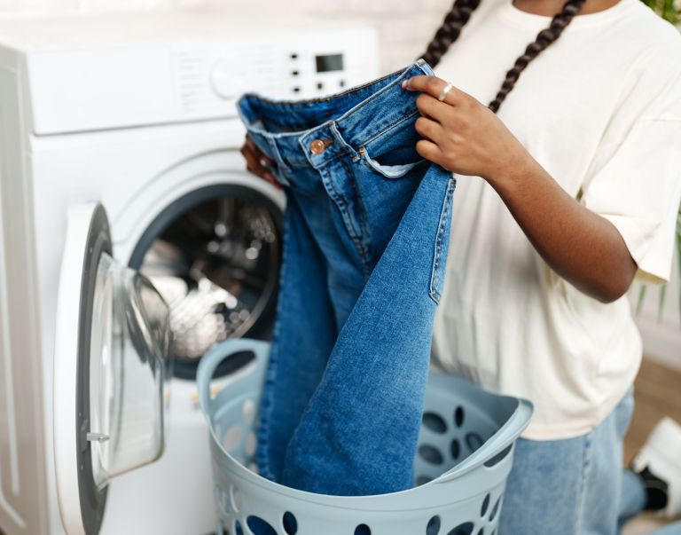 pranje-perila, kavbojke, jeans
