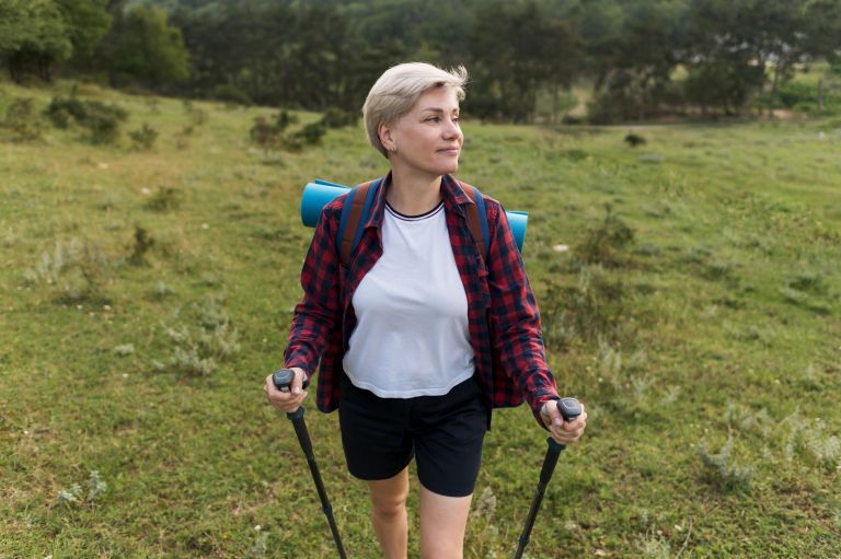 Ženska, vadba, hoja