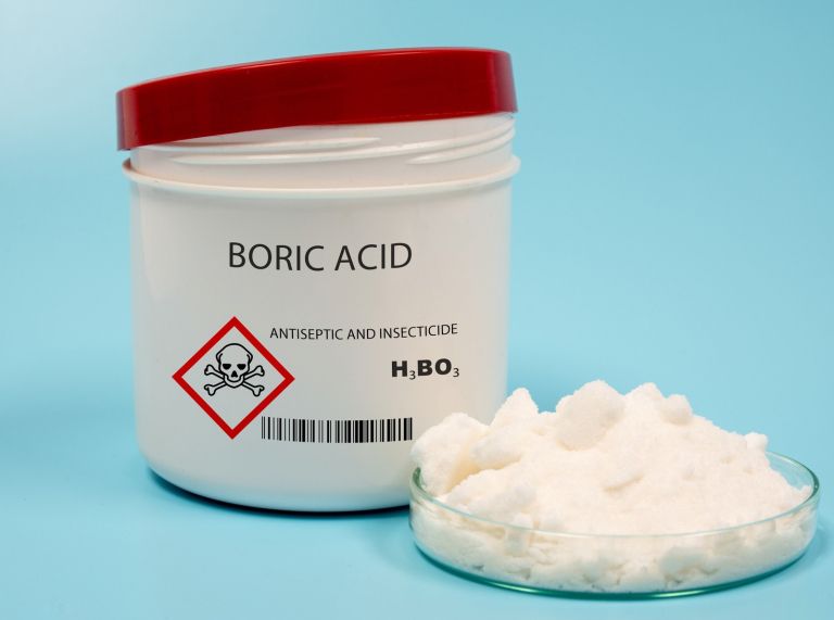 scurki, borova-kislina