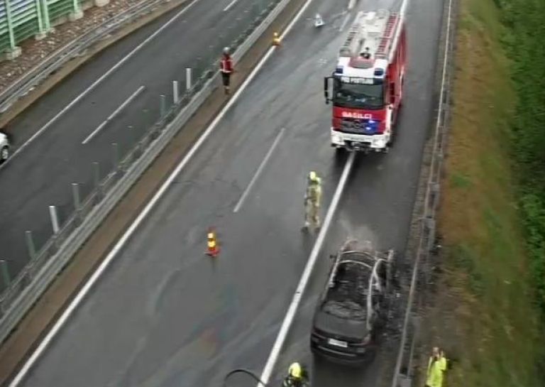 goreče vozilo, vipavska hitra cesta