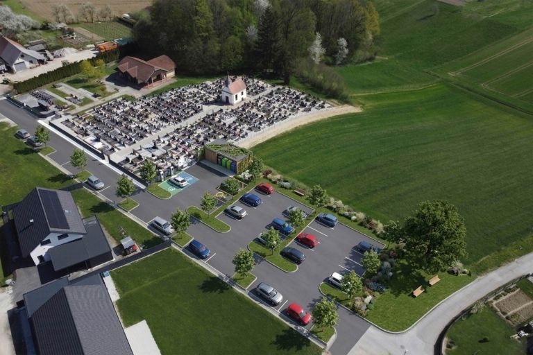 obcina-sveta-trojica-v-slovenskih-goricah, prenova-parkirisca, pokopalisce