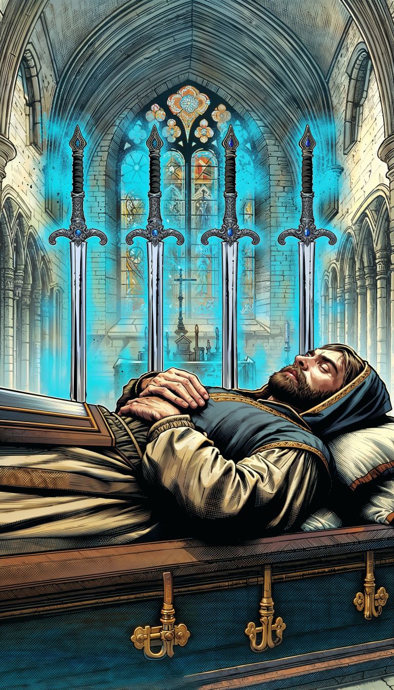 tarot štirica mečev