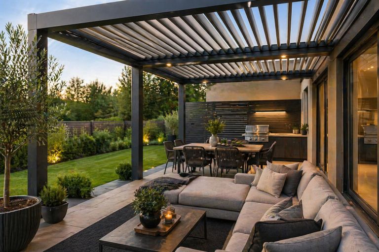 pergola, terasa