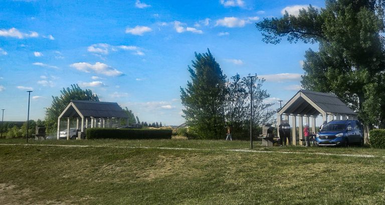 expano, parkiranje, vožnja-z-avtomobili, piknik-hišice