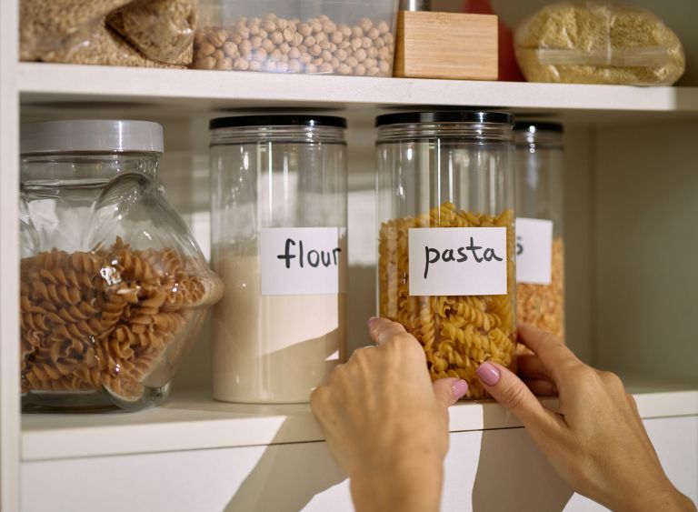 moka, riz, testenine, posode, shranjevanje-hrane