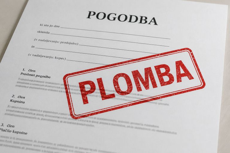 plomba, zemljiska-knjiga