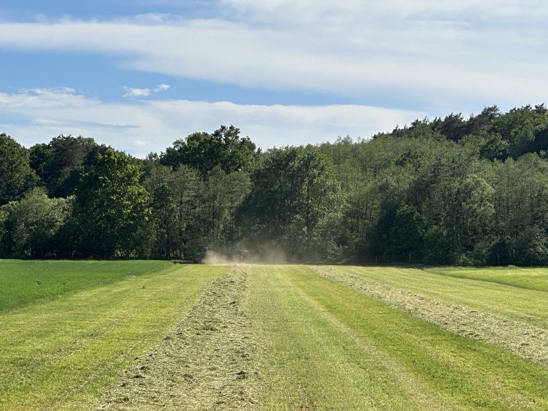 suša, njiva, traktor