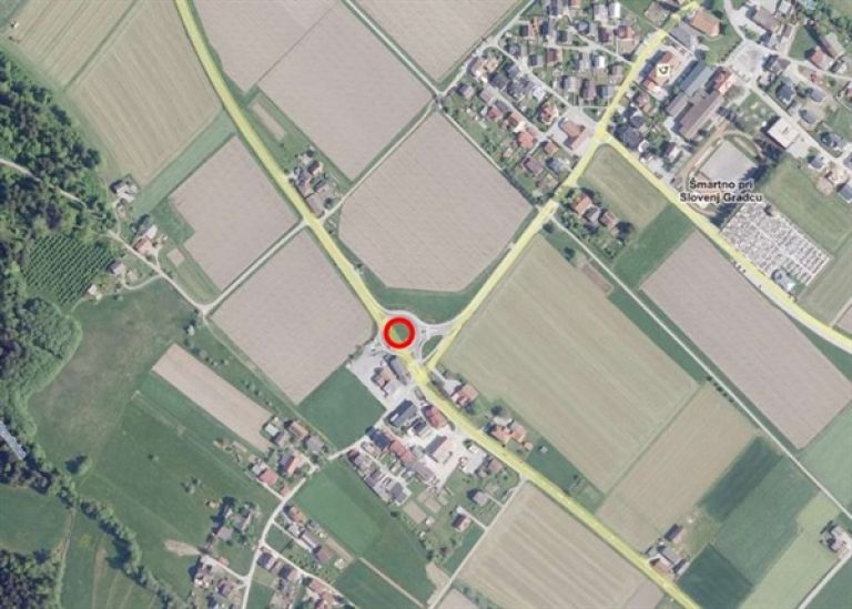 krožišče, šmartno pri Slovenj Gradcu