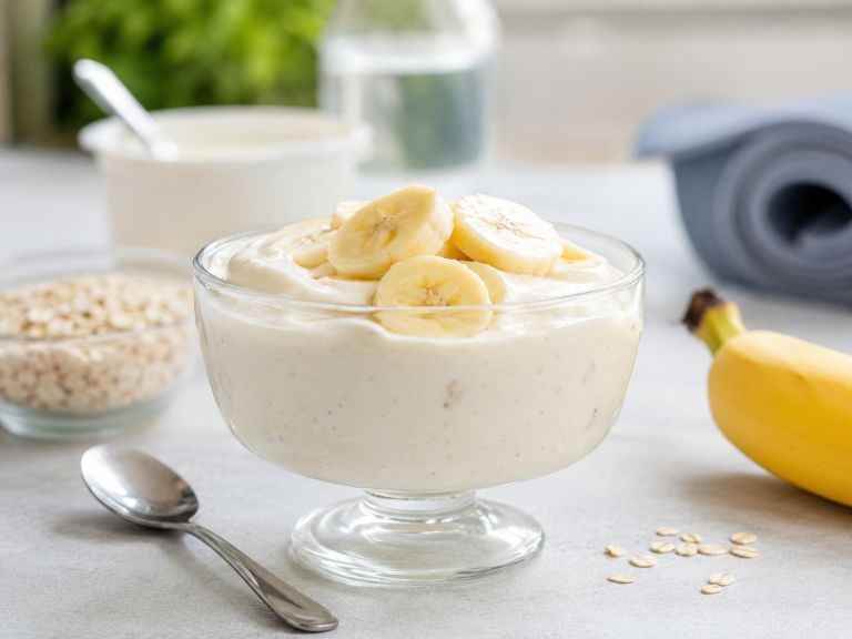 sladica iz banane in grškega jogurta