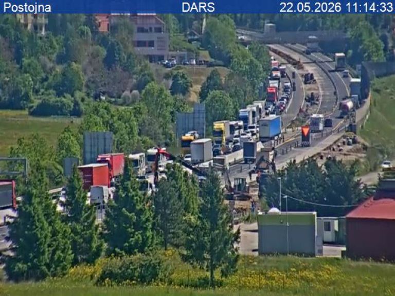 gneča, zastoj, delovišče, postojna1.jpg