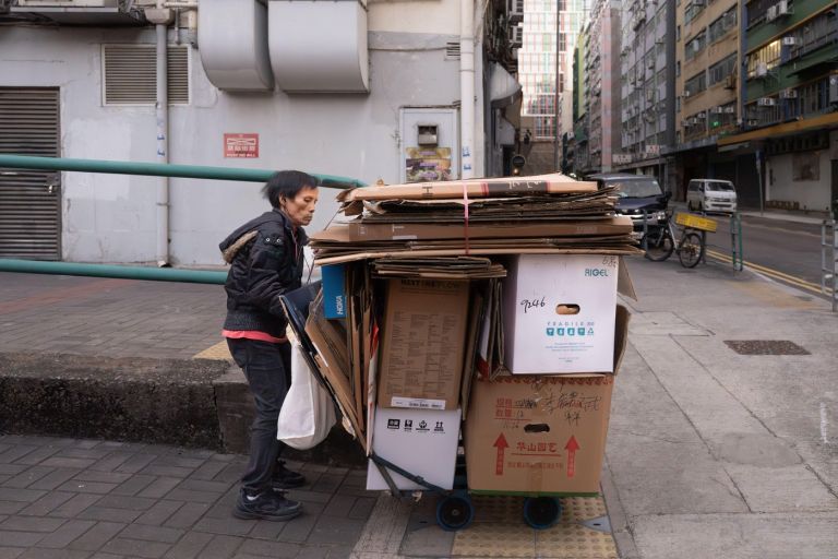 hongkong, karton, azija