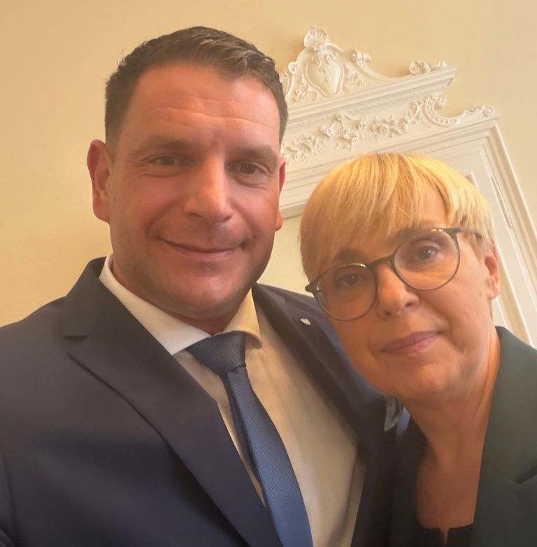 zoran stevanović, nataša pirc musar, kosilo