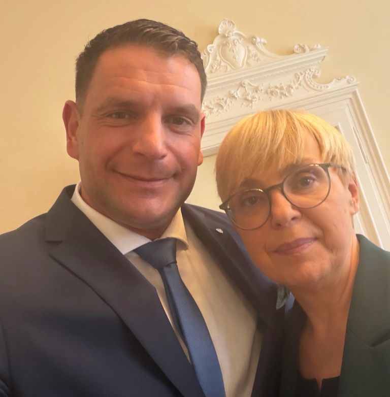 zoran stevanović, nataša pirc musar, kosilo
