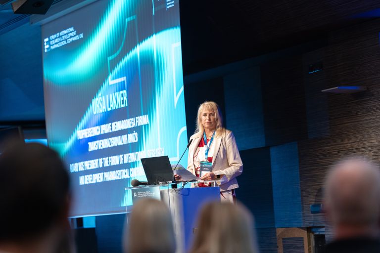 Urša Lakner, podpredsednica uprave Mednarodnega foruma znanstvenoraziskovalnih farmacevtskih družb
