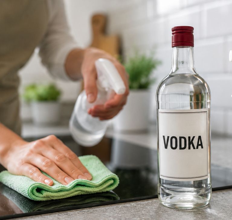 vodka, ciscenje-stekel