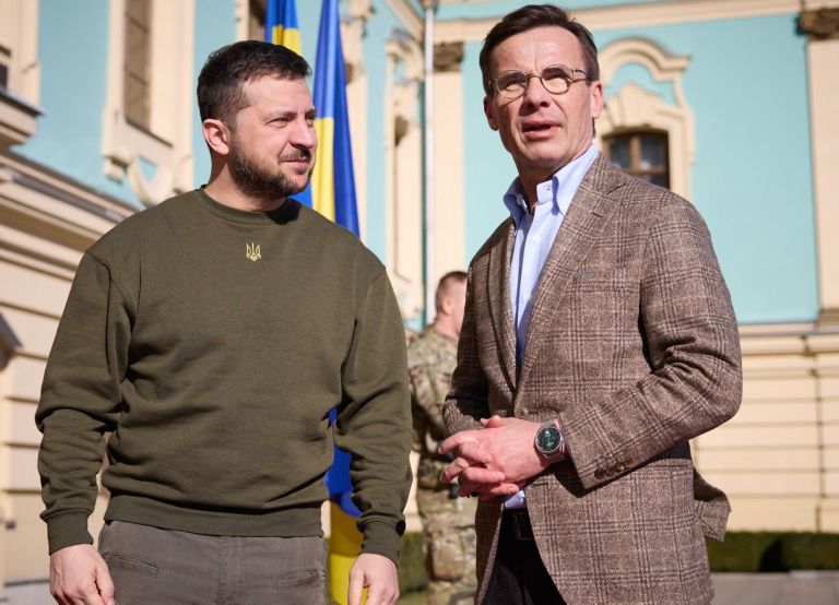 Volodimir zelenski  švedski premier Ulf Kristersson