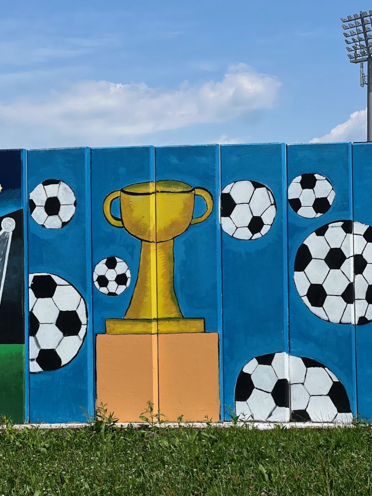 nogometni-stadion, poslikava
