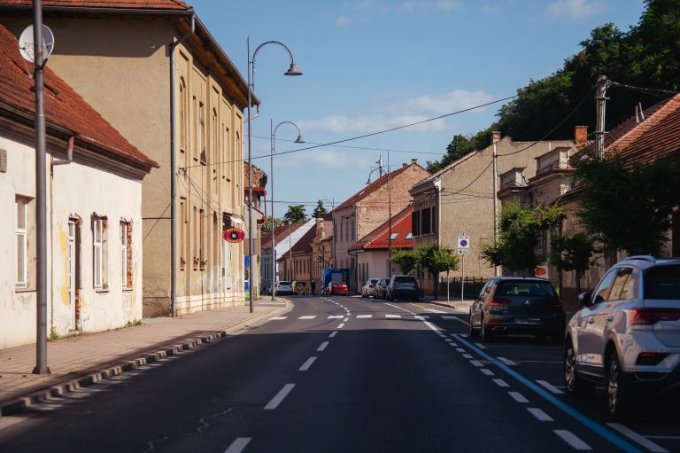 simbolična, lendava, ulica, mesto