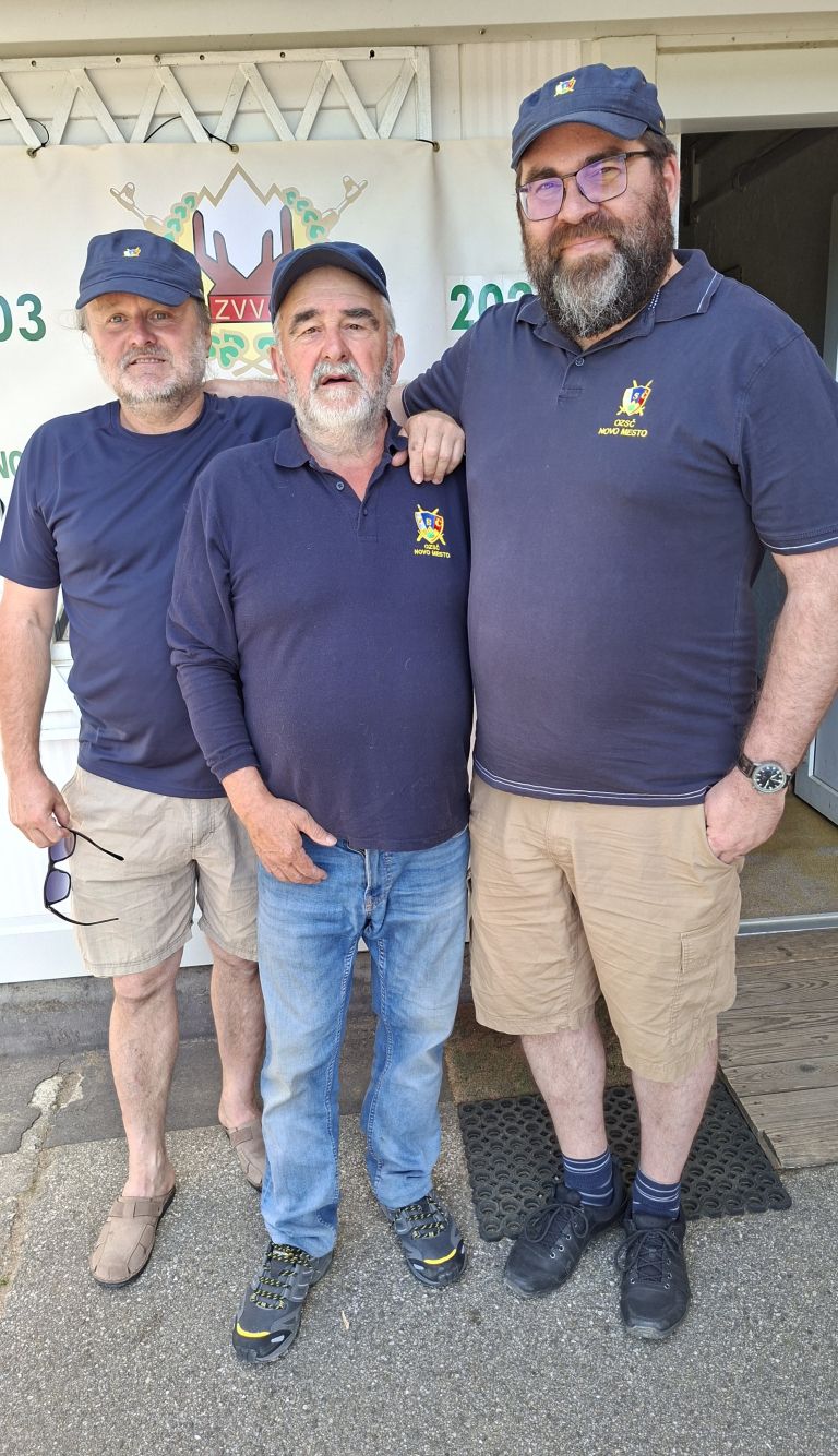 Marko, Igor in Jure, ekipa OZSČ Novo mesto